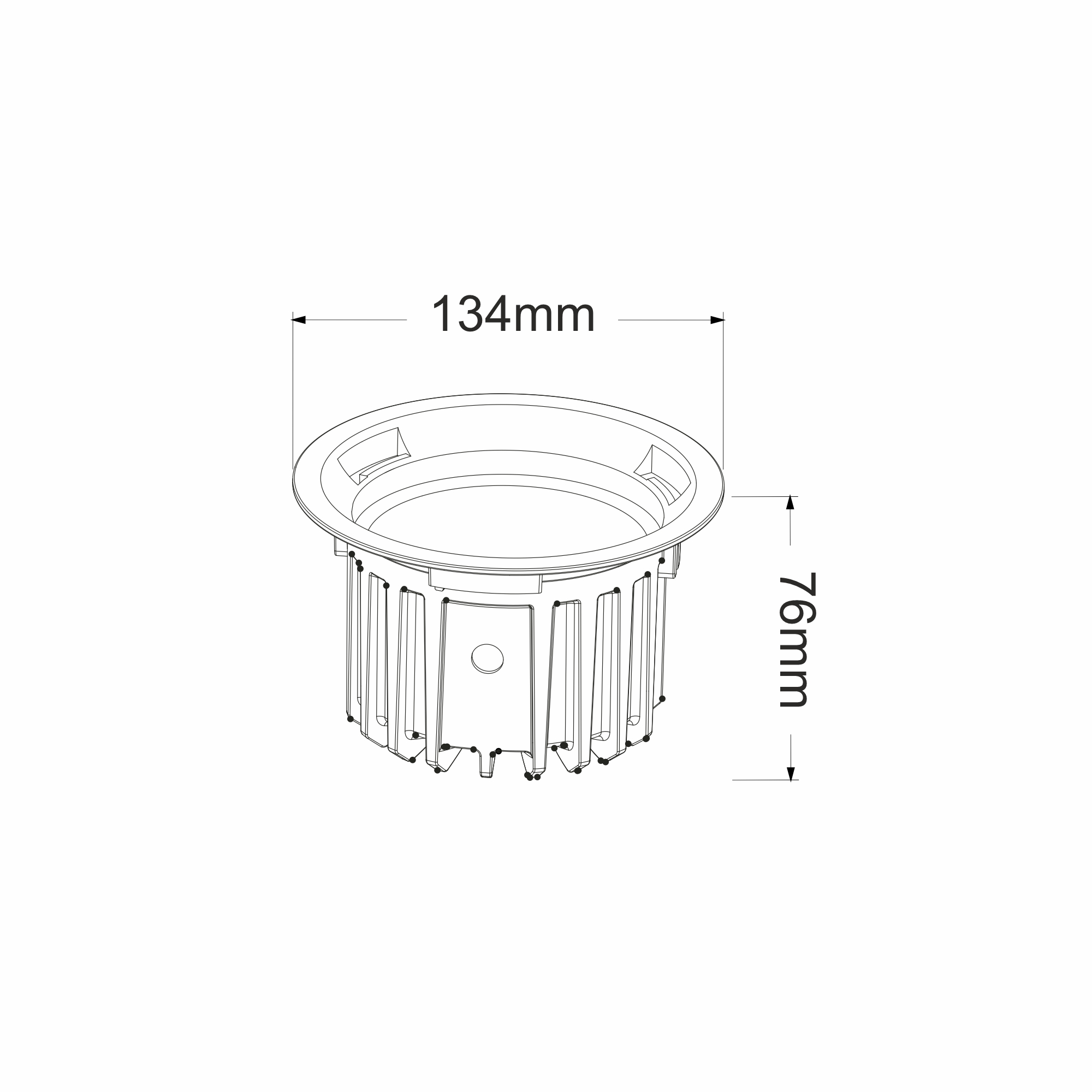 Bionic Recessed Ceiling Luminaires Dlux Round Recess Ceiling